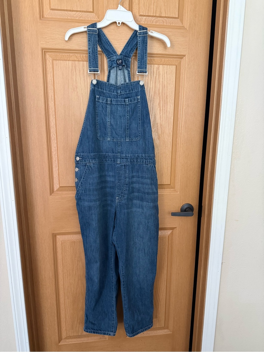 GAP Classic Denim Overalls in Medium Blue